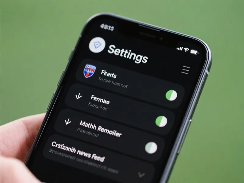 个性化观赛设置